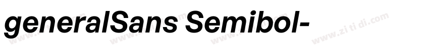 generalSans Semibol字体转换